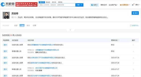 方运舟接手哪吒汽车多家公司，引领战略布局新阶段