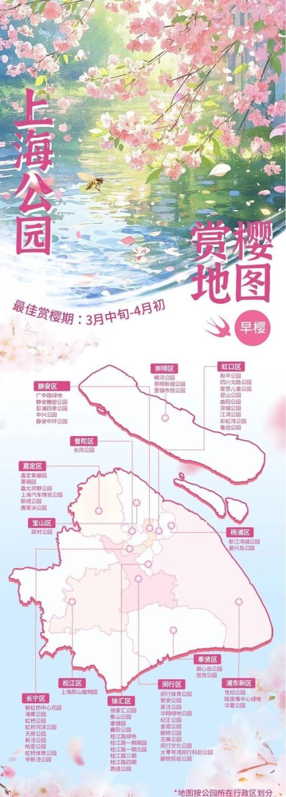 上海樱花季全面开启，带你一同畅游春日花海