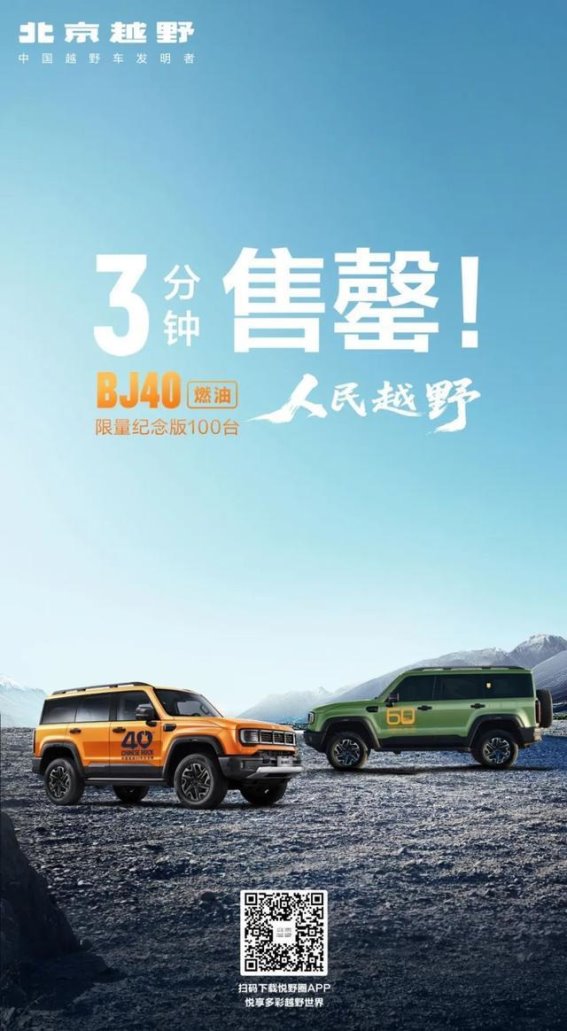 北京越野BJ40燃油版：12.69万元起，重新定义专业越野车