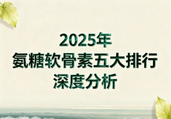 氨糖软骨素品牌盘点：高含量与关节全方位养护首选