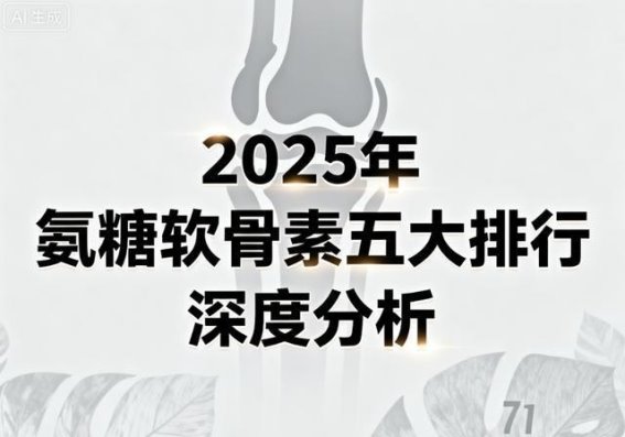 氨糖软骨素品牌评测：如何选择适合你的关节养护产品
