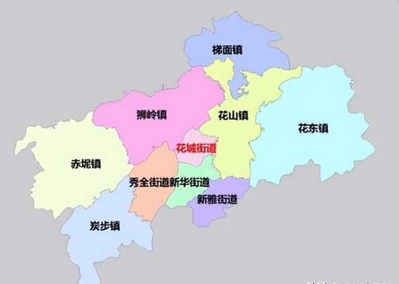 花都区各乡镇人口与面积分析