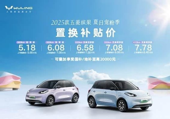 五菱缤果2025款置换补贴与购车优惠全解析
