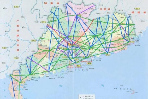 广东省交通通道布局与区域经济协同发展